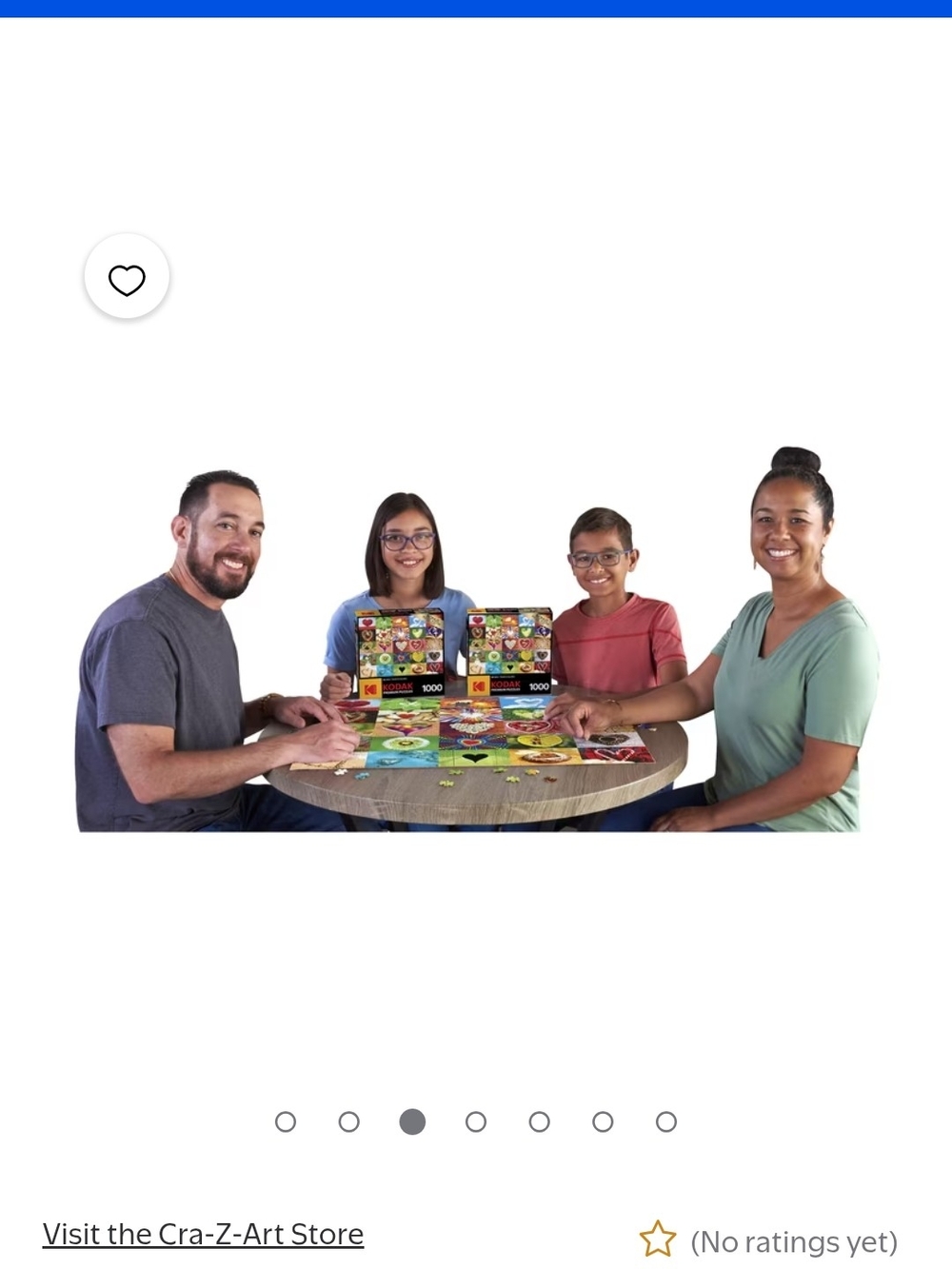 Kodak Colorful Harbor Row Puzzle - Blue, Red, Yellow, Green - Picture 3 of 4